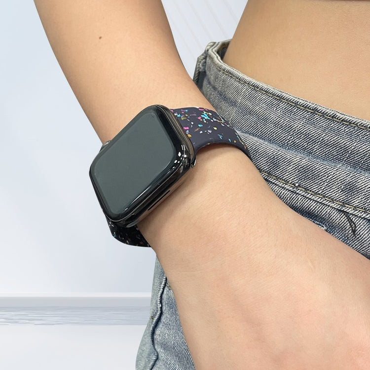 Fortrinligt Silikone Universal Rem passer til Apple Smartwatch - Blå#serie_4
