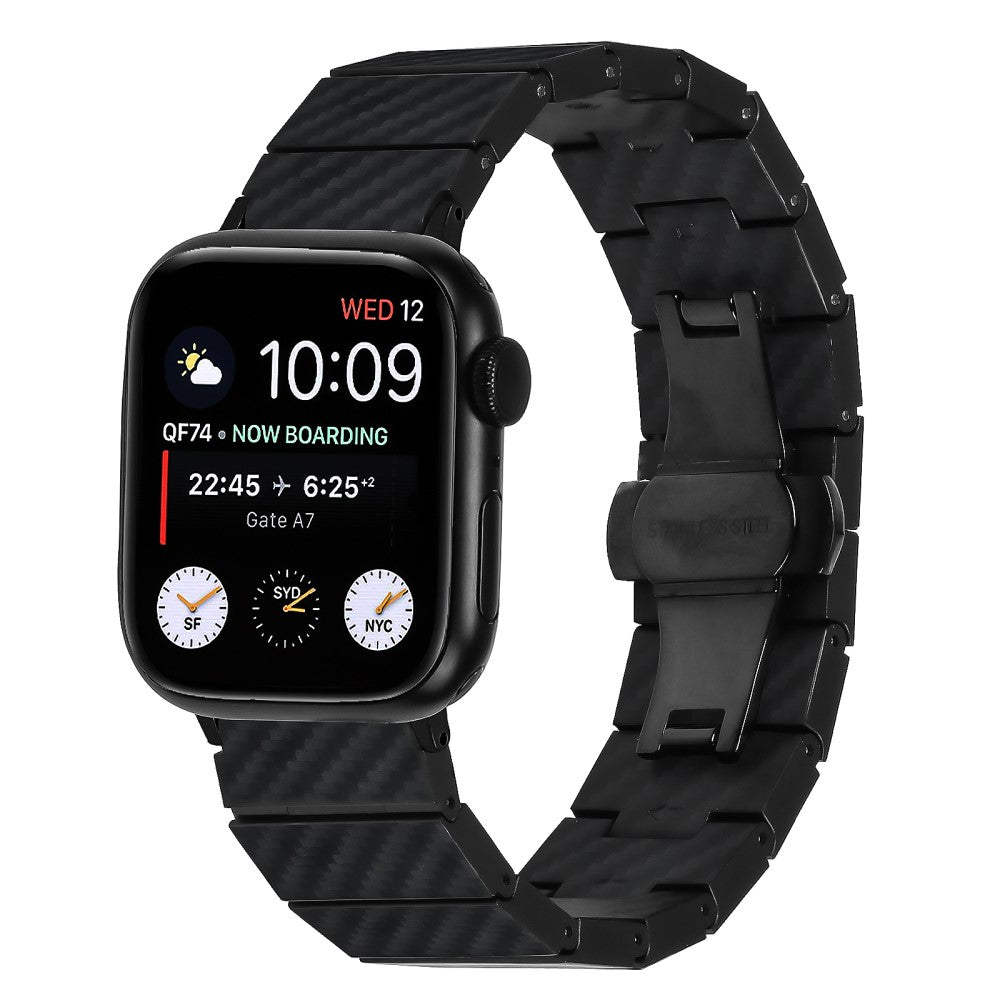 Supercool Metal Universal Rem passer til Apple Smartwatch - Sort#serie_064