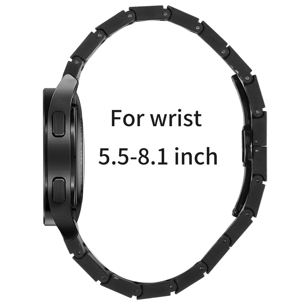 Meget Fed Metal Universal Rem passer til Samsung Smartwatch - Sort#serie_032