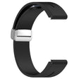 Samsung Galaxy Watch 6 / 6 Classic / 5 / 4 / Huawei Watch GT 3 42mm Siliconen Koord Magnetisch Zilver Gesp 20mm Horlogebandje