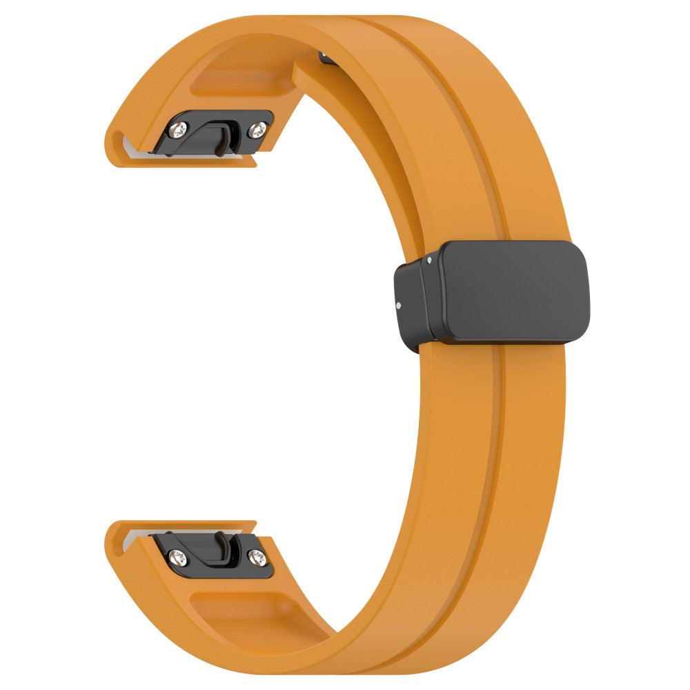 Mega Fed Silikone Universal Rem passer til Smartwatch - Gul#serie_2