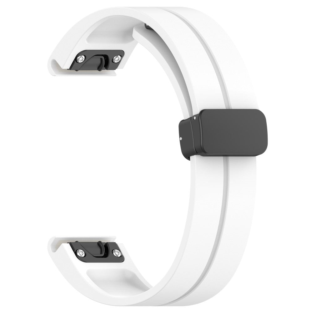Mega Fed Silikone Universal Rem passer til Smartwatch - Hvid#serie_3