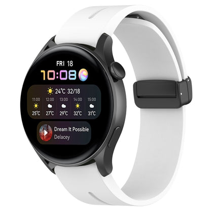 Mega Fed Silikone Universal Rem passer til Smartwatch - Hvid#serie_3