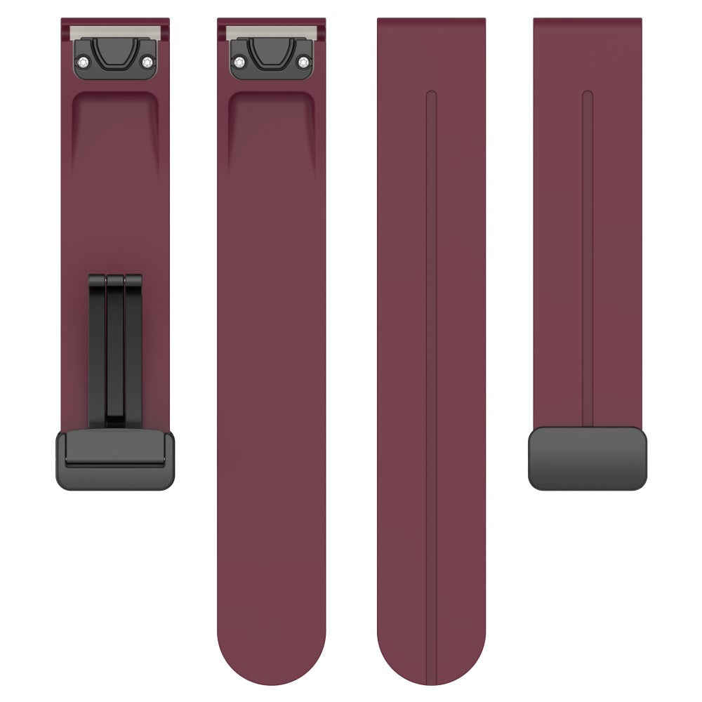 Mega Fed Silikone Universal Rem passer til Smartwatch - Rød#serie_8