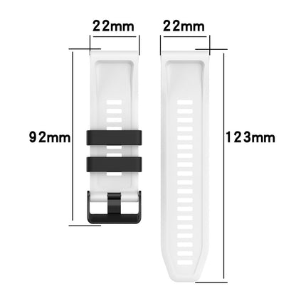 Garmin Fenix 7 Pro Silicone Watch Bands Dual-color Horizontal Stripes Wrist Strap - Black / Grey#serie_5