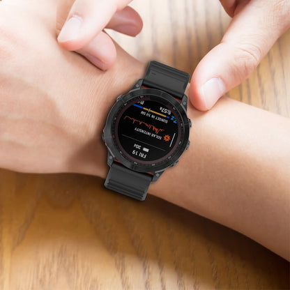 Solid Silikone Universal Rem passer til Garmin Smartwatch - Grøn#serie_7