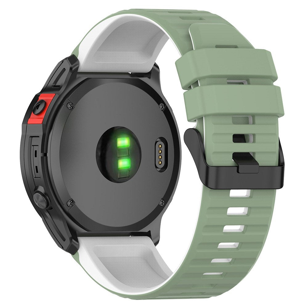 Solid Silikone Universal Rem passer til Garmin Smartwatch - Grøn#serie_9