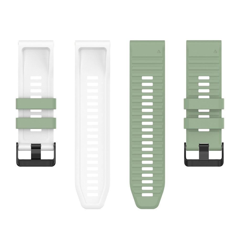 Solid Silikone Universal Rem passer til Garmin Smartwatch - Grøn#serie_9
