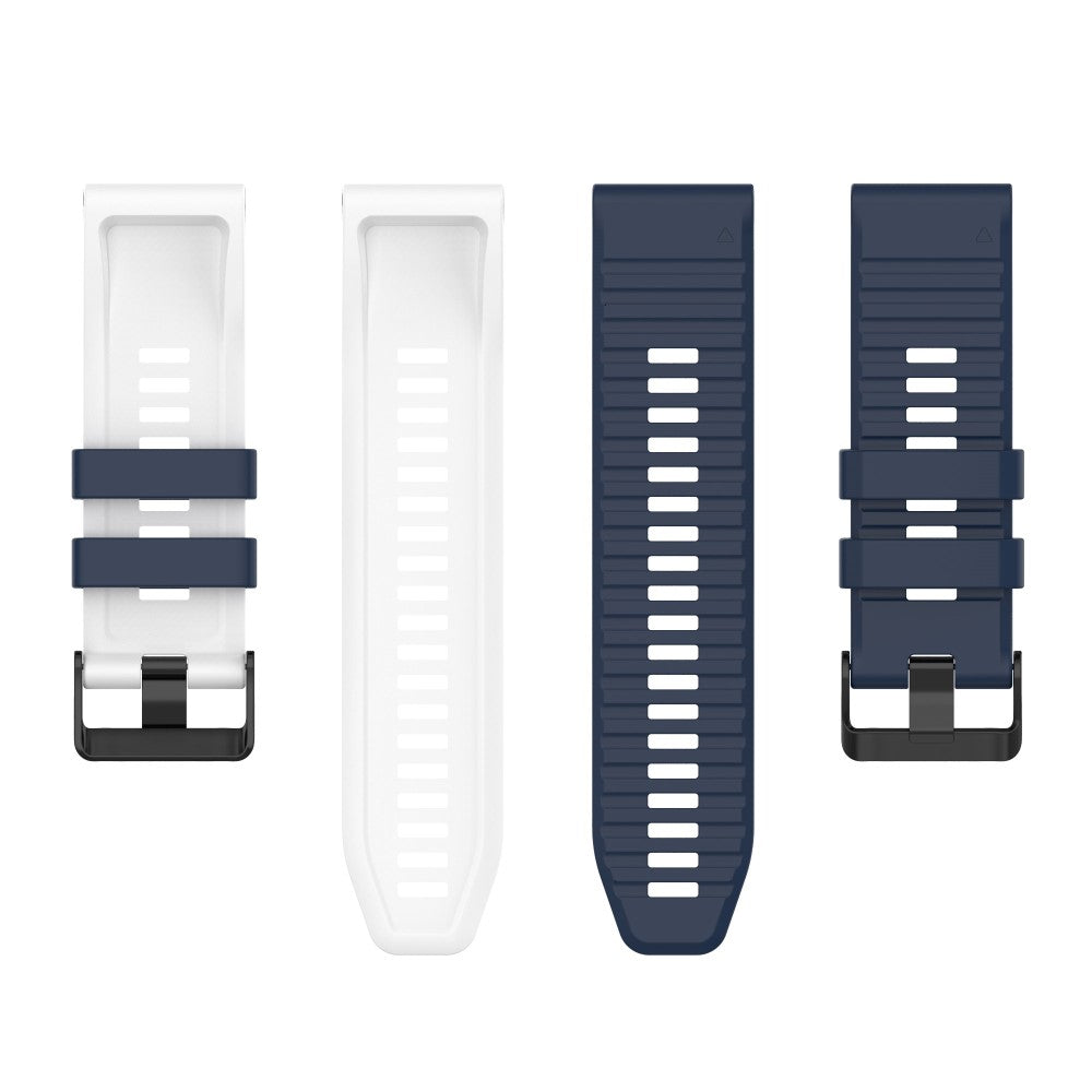 Solid Silikone Universal Rem passer til Garmin Smartwatch - Blå#serie_10