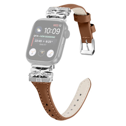 Meget Godt Kunstlæder Universal Rem passer til Apple Smartwatch - Brun#serie_1
