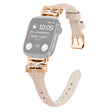 Roségoud gesp horlogebandje Apple Watch Ultra 2 / Ultra 49mm / Series 9 45mm / 8 7 45mm / 6 5 4 SE (2022) SE (2023) SE 44mm / 3 2 1 42mm - Abrikoos
