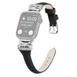 Horlogebandje Apple Watch Series 9 8 7 41mm / 6 5 4 SE (2022) SE (2023) 40mm / 3 2 1 38mm Zilveren Gesp Bandje