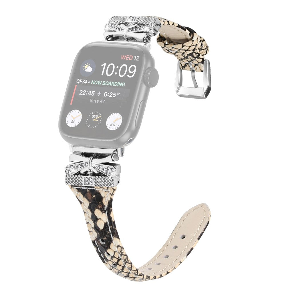 Fint Kunstlæder Universal Rem passer til Apple Smartwatch - Brun#serie_4