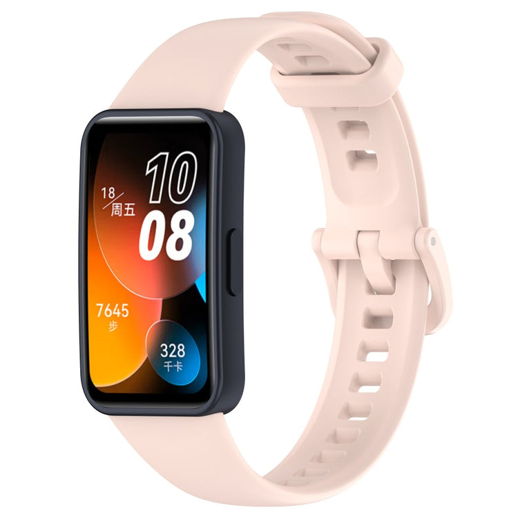 Helt Vildt Pænt Silikone Rem passer til Huawei Band 8 - Pink#serie_11