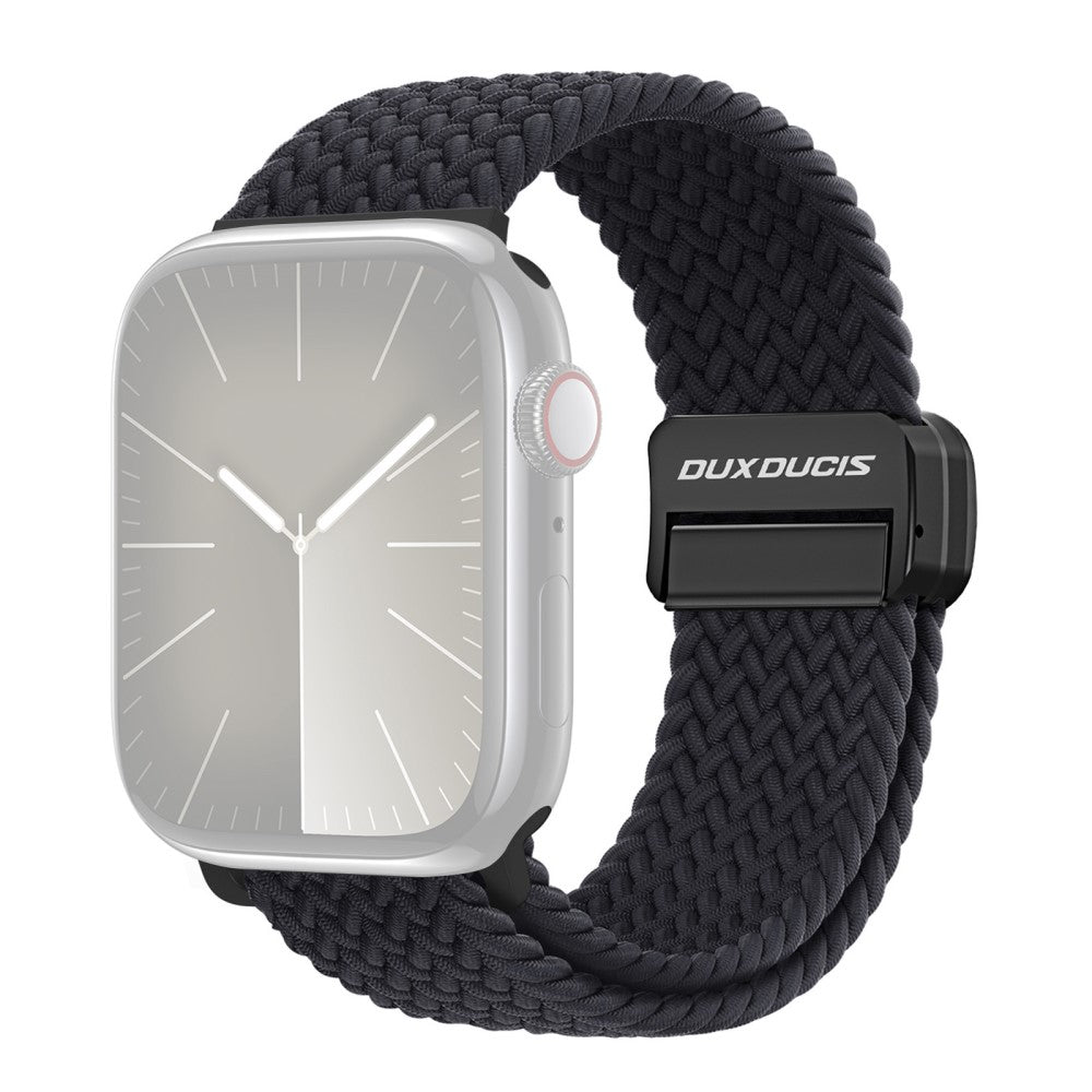 Super Pænt Nylon Universal Rem passer til Apple Smartwatch - Sort#serie_5