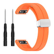 Garmin Fenix 7S / 6S Pro / 5S Plus / Instinct 2S Siliconen horlogebanden Zilver Gesp 20mm Magnetisch Koord