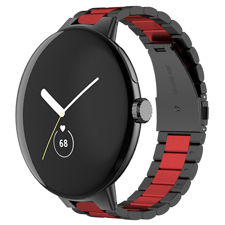 Metal Universal Rem passer til Google Pixel Watch / Google Pixel Watch 2 - Rød#serie_3