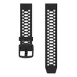 Coros Pace 2 / Garmin vivoactive 5 / GarminActive 5 / Venu Sq 2 Dual Color horlogebandje 20mm siliconen horlogeband - Zwart / Grijs