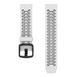 Coros Pace 2 / Garmin vivoactive 5 / GarminActive 5 / Venu Sq 2 Dual Color horlogebandje 20mm siliconen horlogeband - Zwart / Grijs