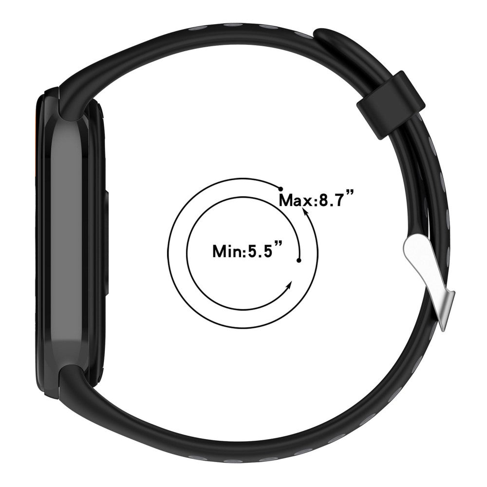 Alle Tiders Silikone Rem passer til Xiaomi Smart Band 8 - Hvid#serie_2