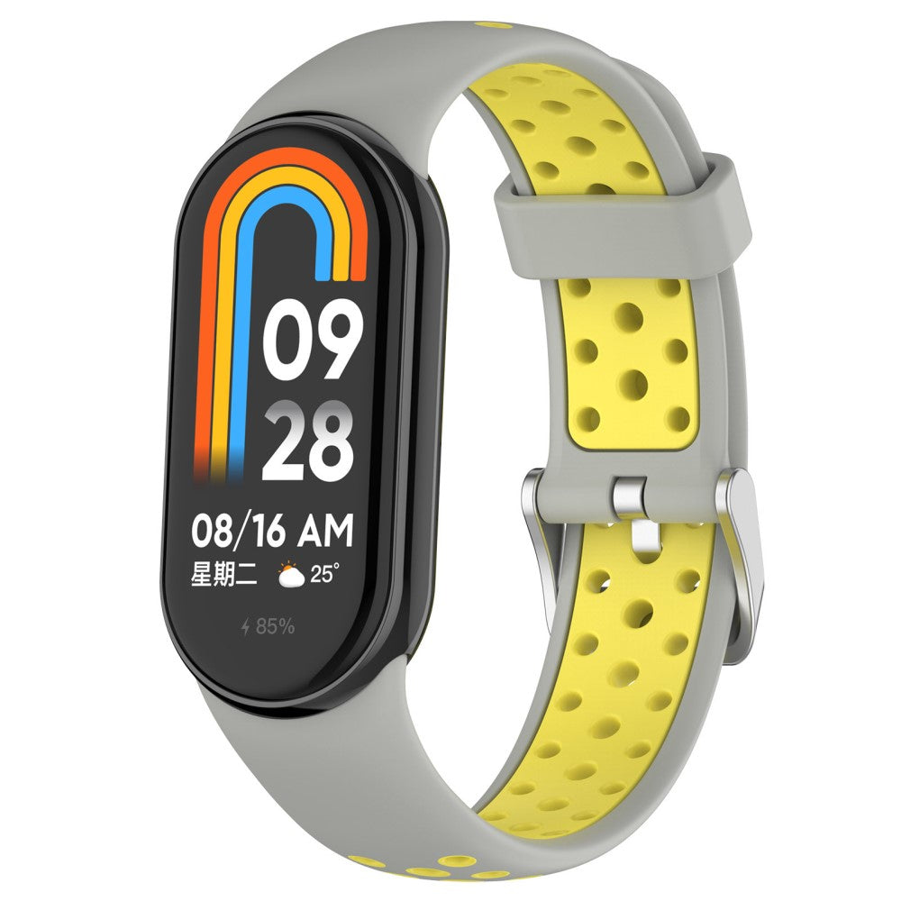 Alle Tiders Silikone Rem passer til Xiaomi Smart Band 8 - Gul#serie_6