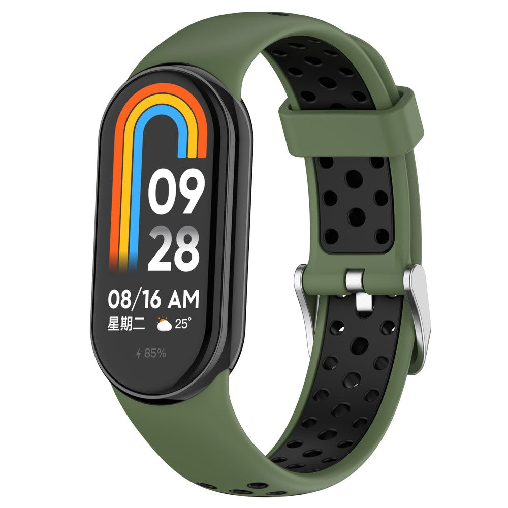 Alle Tiders Silikone Rem passer til Xiaomi Smart Band 8 - Grøn#serie_7