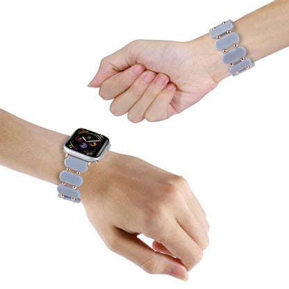 Apple Watch 49mm / 45mm / 44mm / 42mm Elastic Resin Watch Band - Blue#serie_6