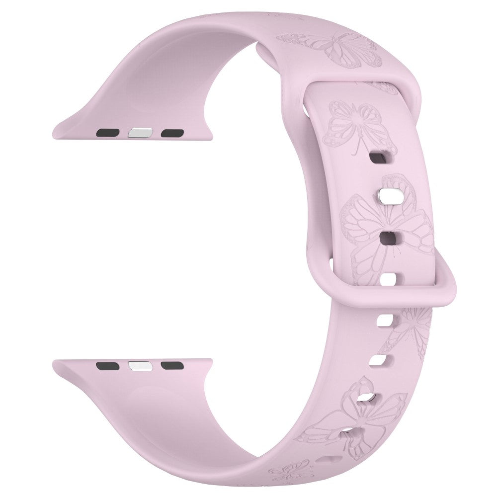 Vildt Godt Silikone Universal Rem passer til Apple Smartwatch - Lilla#serie_16