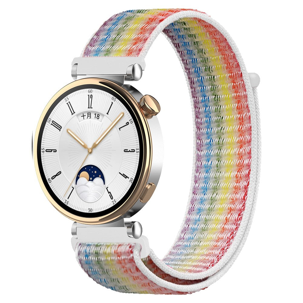 Huawei Watch GT 4 41mm / Garmin Venu 3S Watch Band 18mm Nylon Loop Adjustable Wrist Strap - Multicolor#serie_7