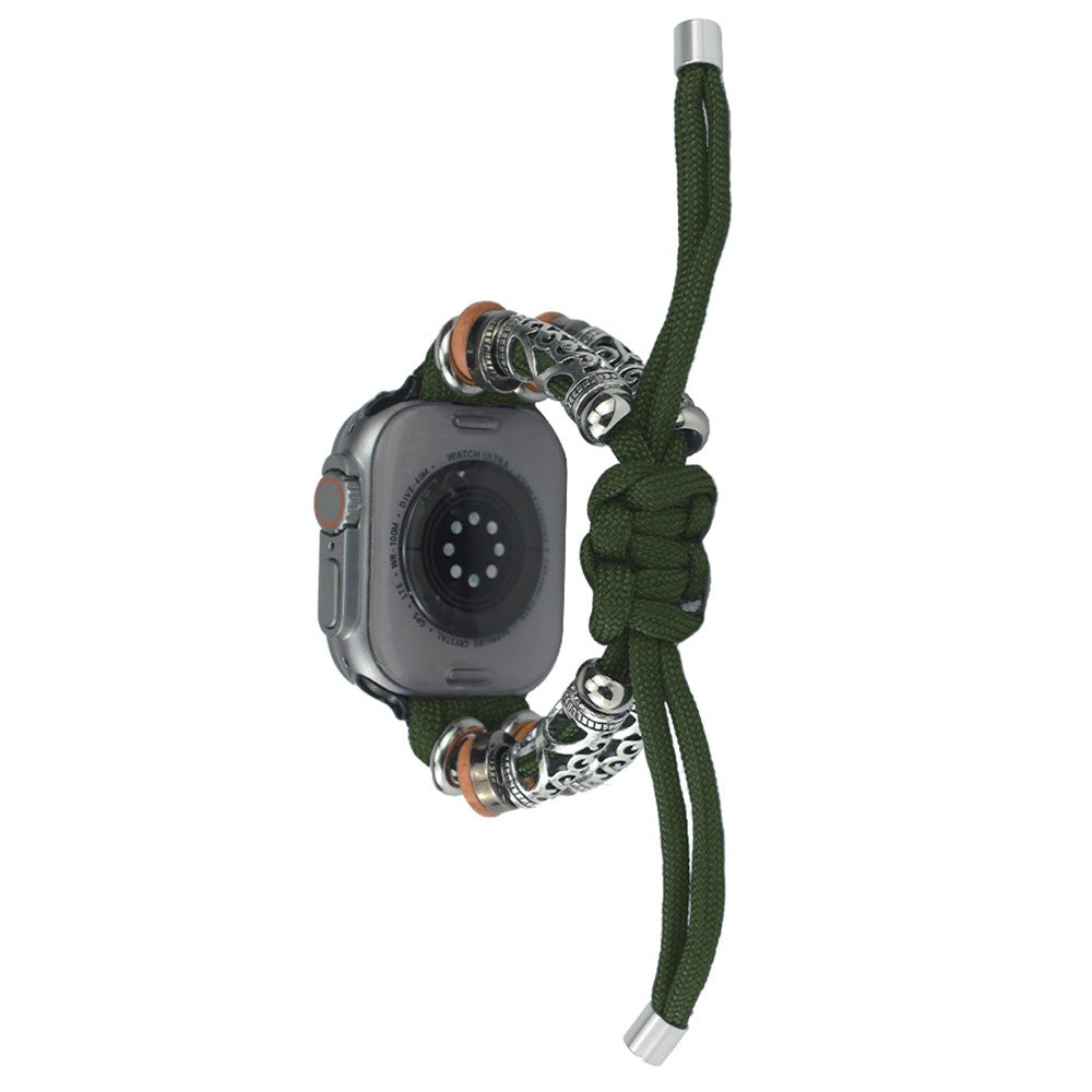 Sejt Nylon Universal Rem passer til Apple Smartwatch - Grøn#serie_5