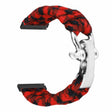 Suunto Spartan Sport Pols HR Baro / Suunto 7 / Suunto 9 24mm Horlogeband Gevlochten Touw - Rood Zwart Camouflage