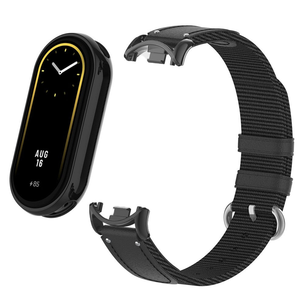 Super Nydelig Nylon Rem passer til Xiaomi Smart Band 8 - Sort#serie_1