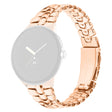 Google Pixel Watch / Watch 2 Fashion Alloy Horlogebandje Vervanging Polsband - Roségoud