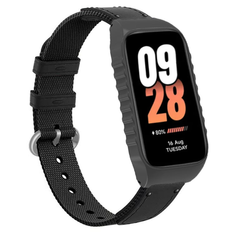 Nylon Universal Rem passer til Xiaomi Smart Band 8 Active / Xiaomi Redmi Band 2 - Sort#serie_1