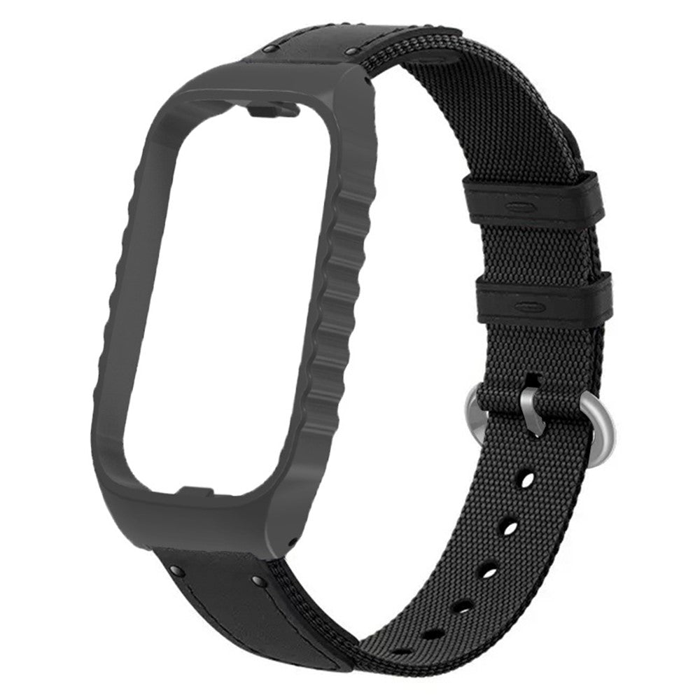 Nylon Universal Rem passer til Xiaomi Smart Band 8 Active / Xiaomi Redmi Band 2 - Sort#serie_1