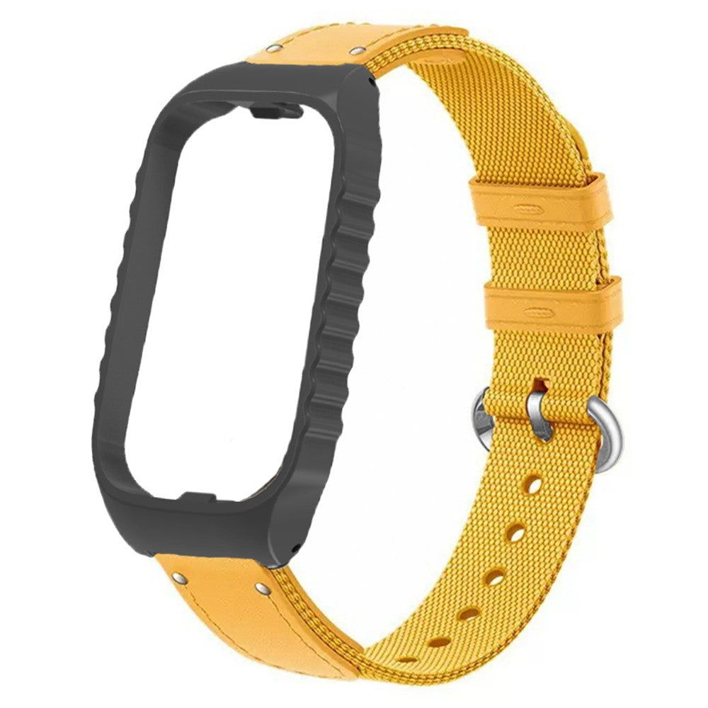 Nylon Universal Rem passer til Xiaomi Smart Band 8 Active / Xiaomi Redmi Band 2 - Gul#serie_2