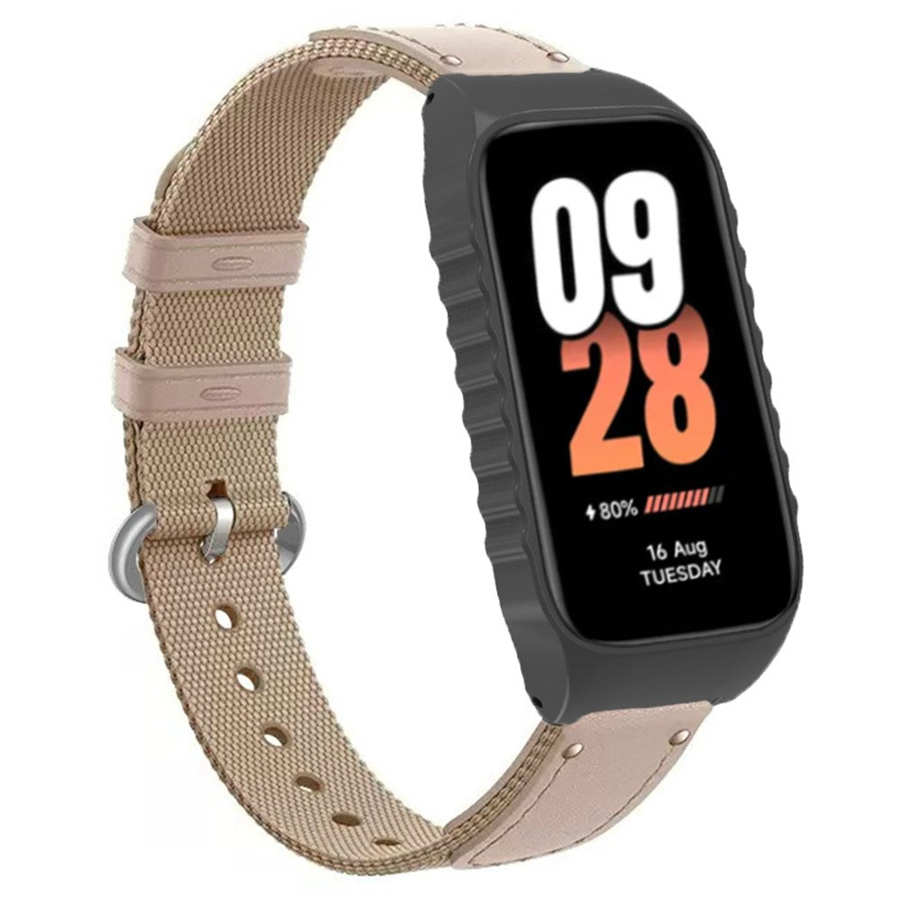 Nylon Universal Rem passer til Xiaomi Smart Band 8 Active / Xiaomi Redmi Band 2 - Hvid#serie_5