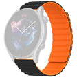 Huami Amazfit GTS 4 / 3 / 2 / 1 / mini Magnetisch Horlogebandje Universeel 22mm Siliconen Koord - Zwart+Oranje