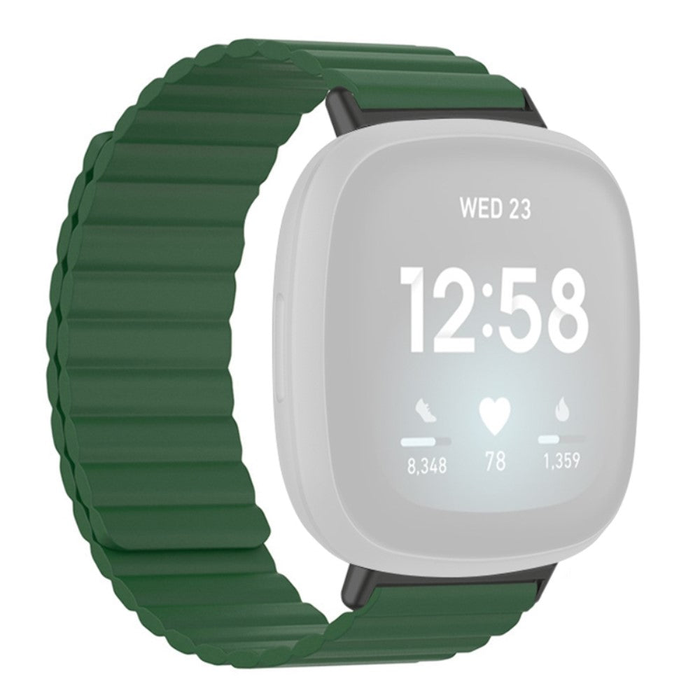 Super Sejt Silikone Universal Rem passer til Fitbit Smartwatch - Grøn#serie_5