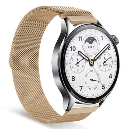 Meget Pænt Metal Universal Rem passer til Smartwatch - Guld#serie_4