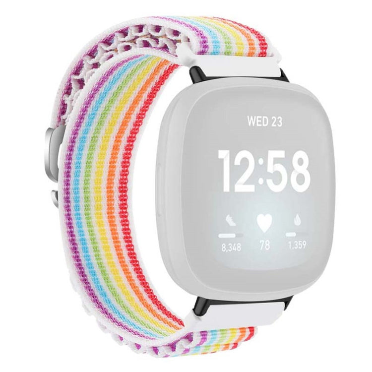 Super Godt Nylon Universal Rem passer til Fitbit Smartwatch - Flerfarvet#serie_1