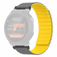 Garmin Forerunner 220 / 230 / 235 / 735XT / 620 / 63 Flexibel Koord Magnetisch Smartwatch Bandjes - Grijs+Geel