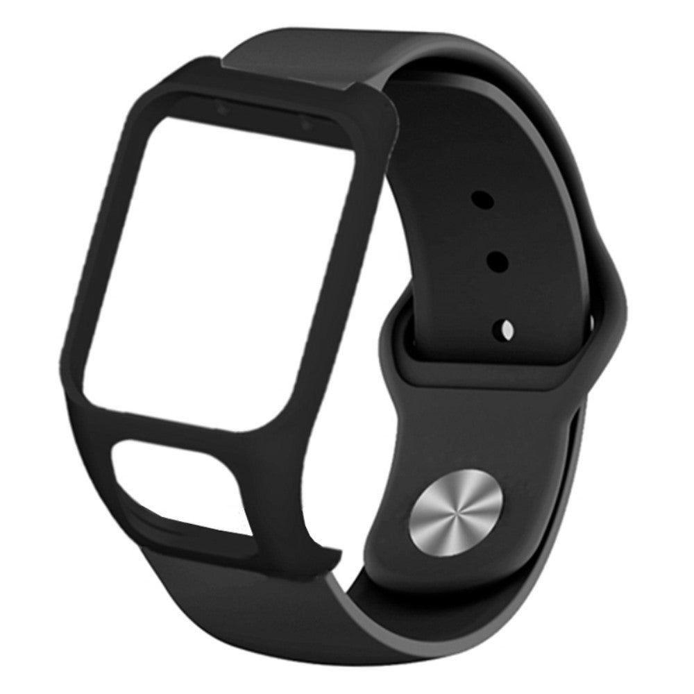 TomTom Runner 3 / Adventurer Sport Bands Silicone Watch Strap with Case - Black#serie_6