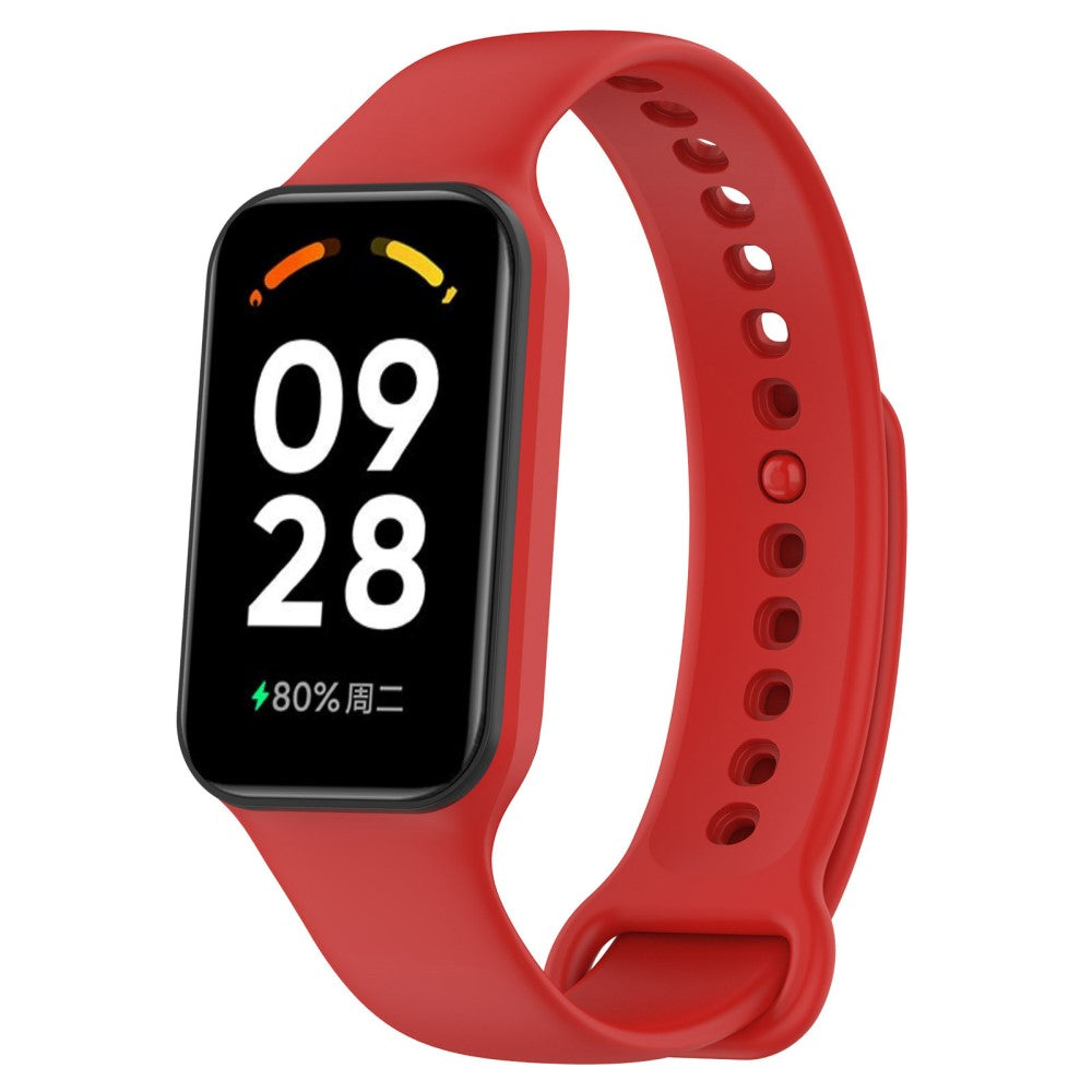 Silikone Universal Rem passer til Xiaomi Redmi Band 2 / Xiaomi Smart Band 8 Active - Rød#serie_6