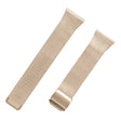 Popglory 1,85'' P66 Smart Watch Replacement Strap 22mm Milanese Quick Release horlogeband met gesp - Champagne Goud