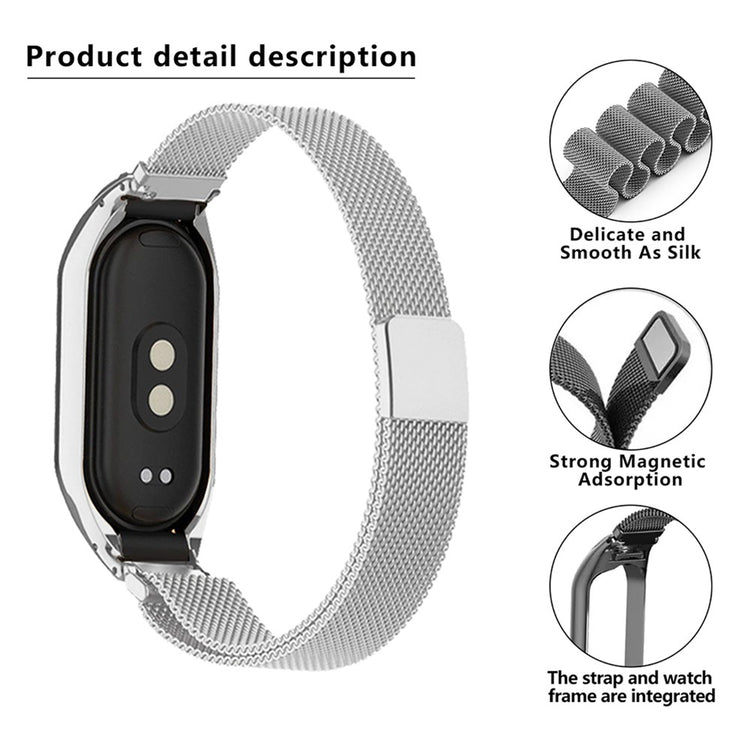 KALEBOL Series Xiaomi Mi Band 4 / 3 Milanese Mesh Band Magnetic Stainless Steel Watch Strap - Retro Gold#serie_4