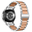 Samsung Galaxy Watch 20 mm roestvrij stalen koord met snelsluiting horlogebandje - zilver / roségoud