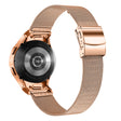Samsung Galaxy Watch 20mm Milanese horlogeband met snelsluiting en connector - Roségoud