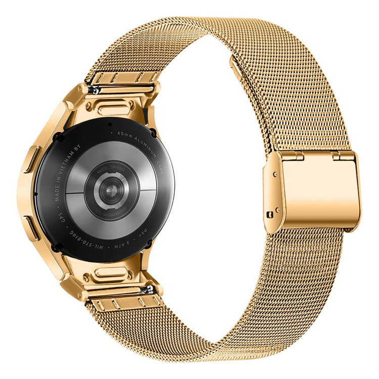 Mega Slidstærk Metal Universal Rem passer til Samsung Smartwatch - Guld#serie_4