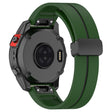 Garmin 26mm Quickfit Universeel Horlogebandje Zwart Gesp Dual Color Flexibel Koord - Legergroen+Zwart